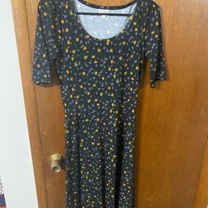 Flower print maxi dress